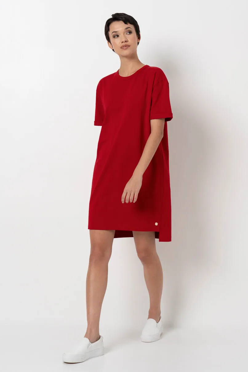 T-Shirt Dress _ 156729 _ Red sold by Refinery product image thumbnail 4