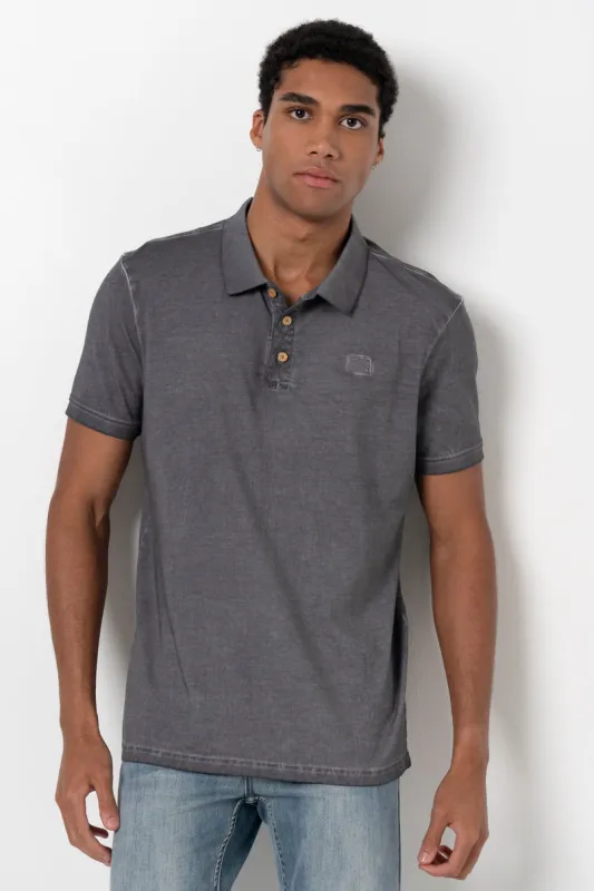 Overdyed T-Shirt _ 157027 _ Charcoal sold by Refinery