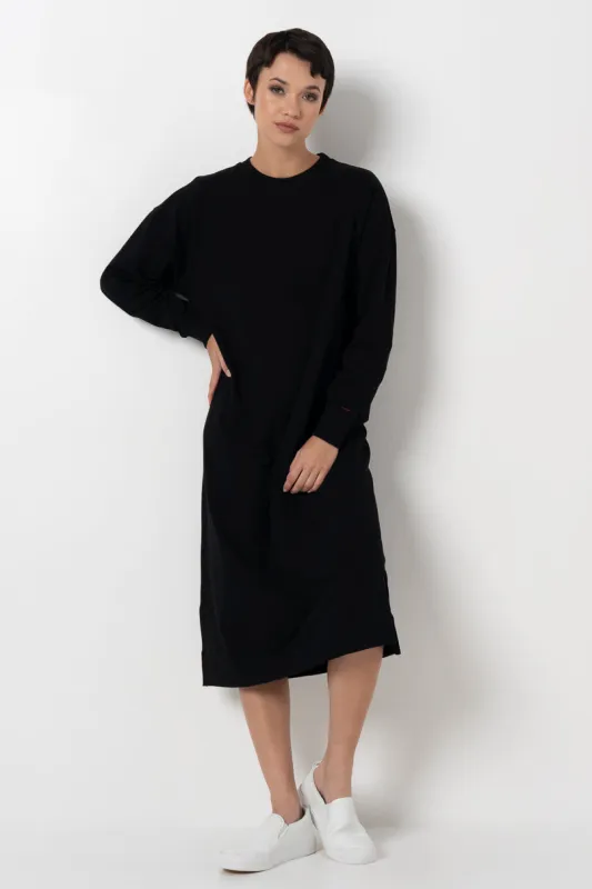 Sweater Dress _ 157887 _ Black sold by Refinery