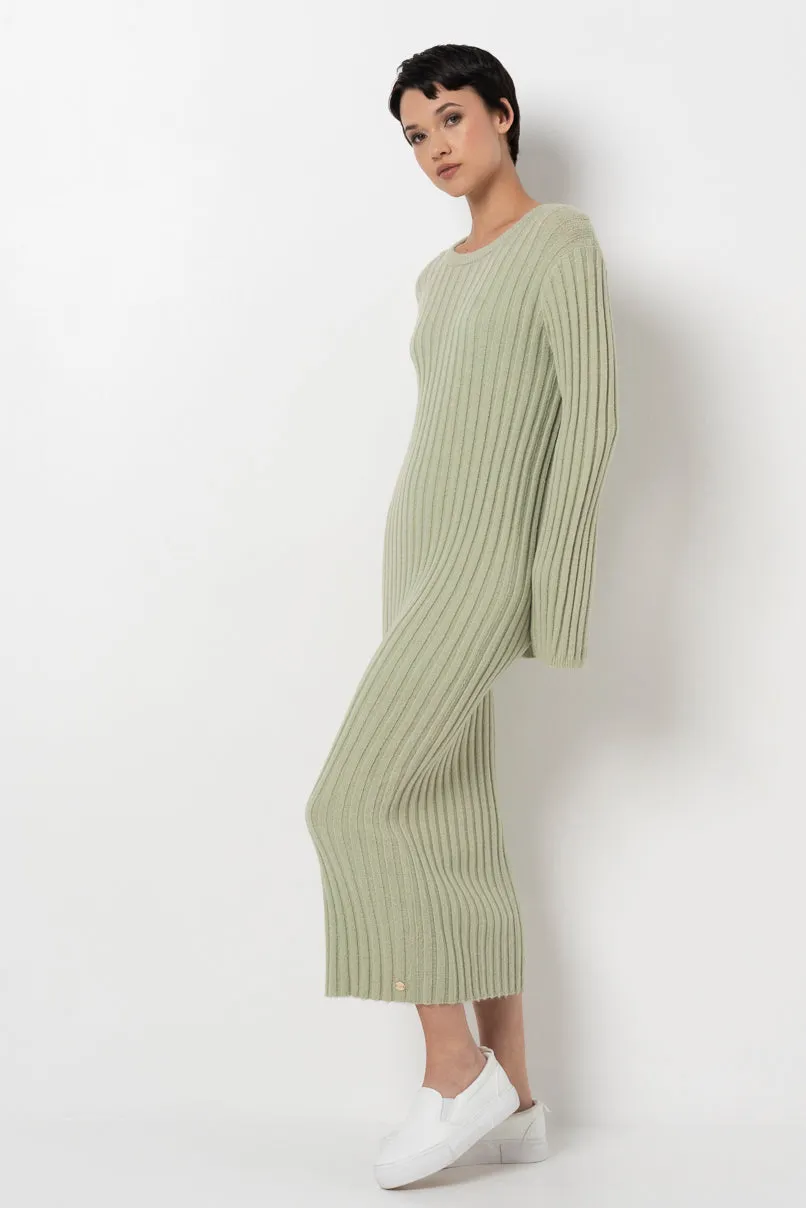 Ribbed Dress _ 157894 _ Sage sold by Refinery product image thumbnail 3