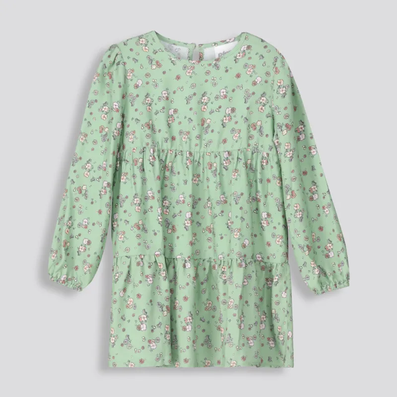 Girls Floral Tiered Dress sold by Refinery