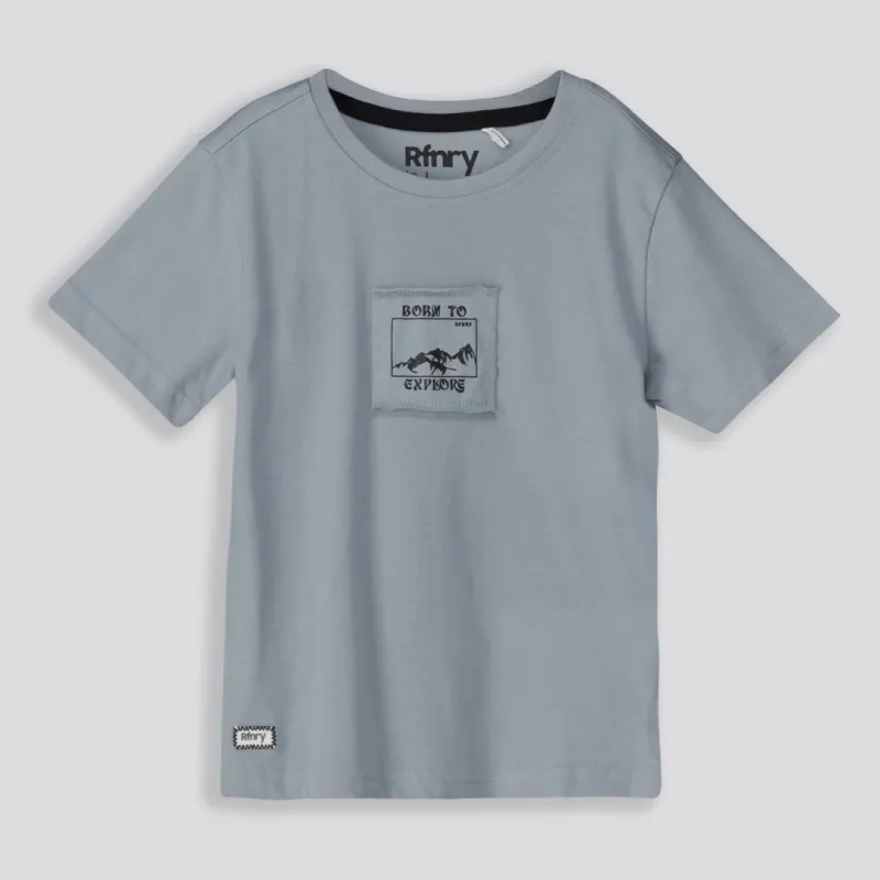 Boys Graphic Tee _ 160454 _ Blue sold by Refinery