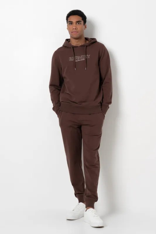 Relaxed Track Pants _ 158785 _ Chocolate sold by Refinery