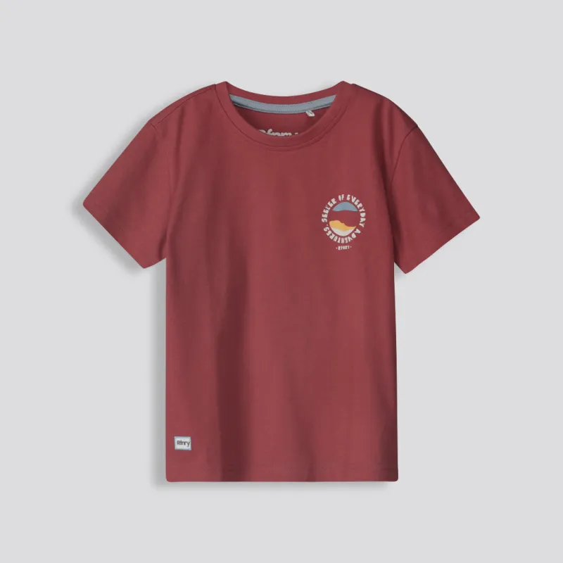Boys Graphic Tee _ 160521 _ Rust sold by Refinery