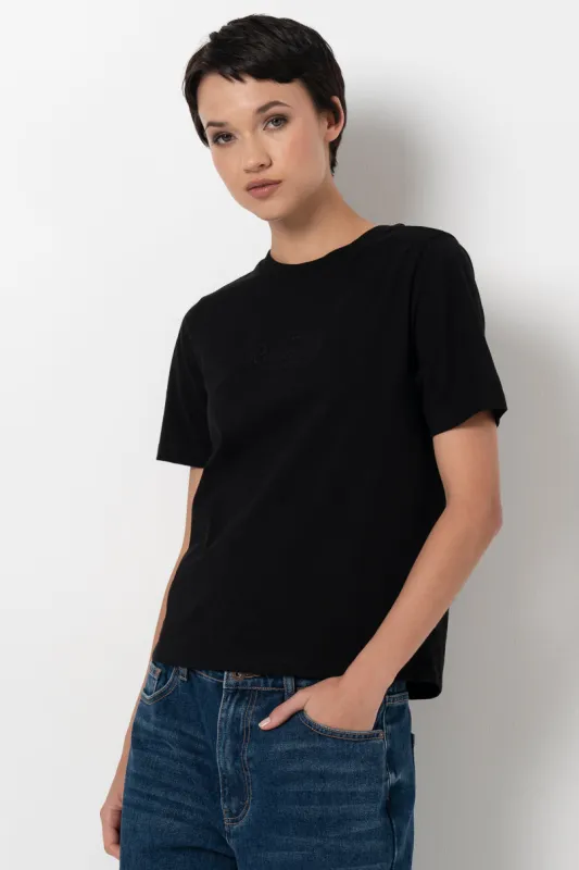 Slim Fit T-Shirt _ 157810 _ Black sold by Refinery