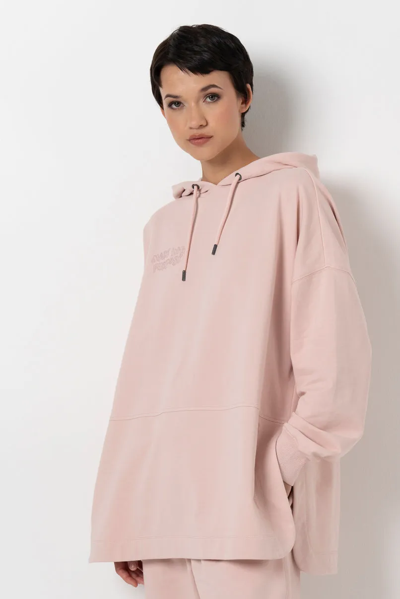 Long Length Hoodie _ 157950 _ Light Pink sold by Refinery