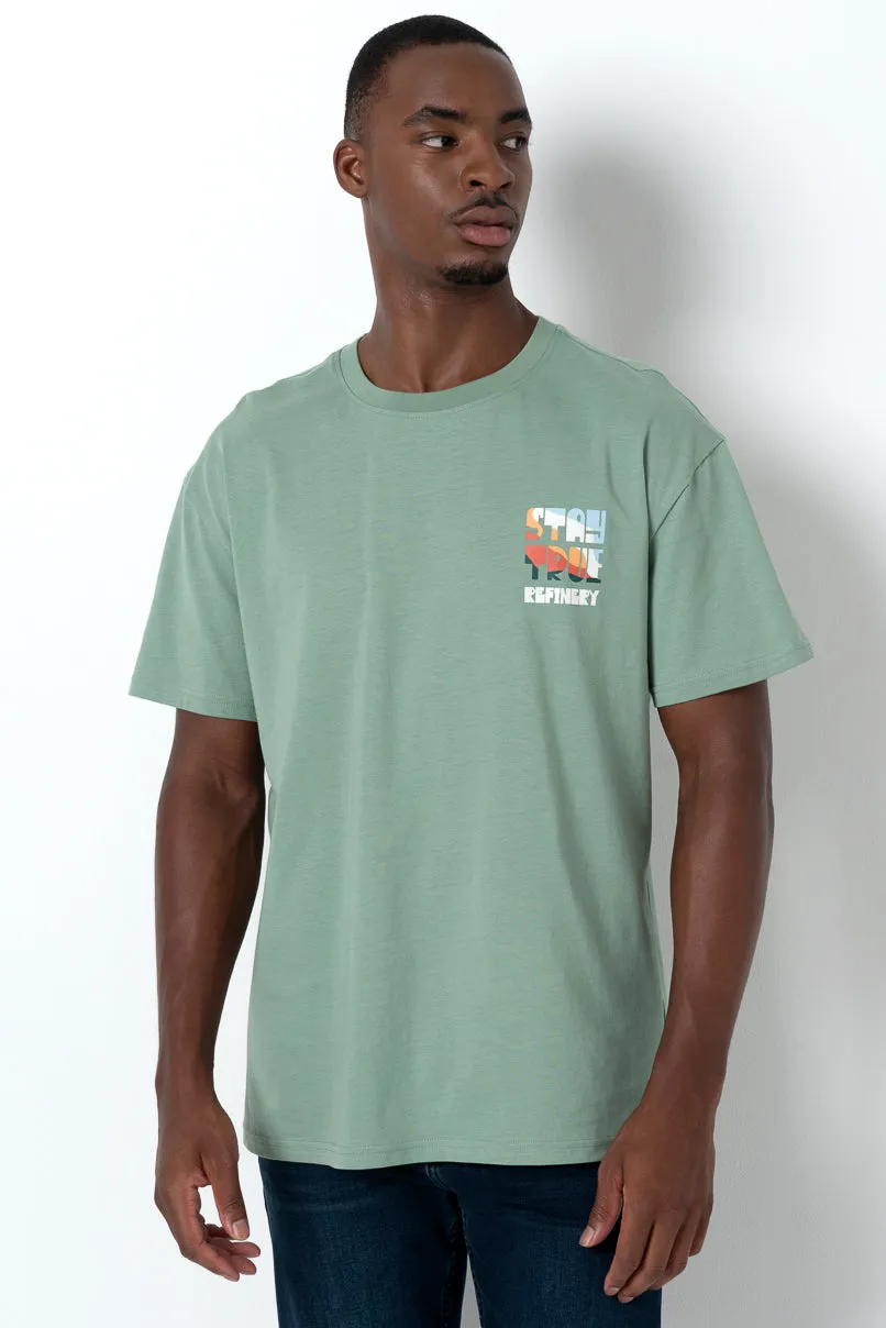 Oversized T-Shirt _ 157587 _ Green sold by Refinery
