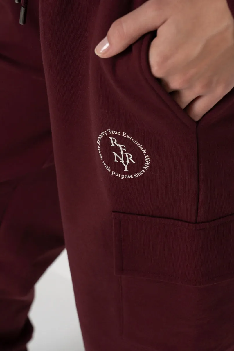 Cargo Track Pants _ 158001 _ Burgundy sold by Refinery product image thumbnail 2