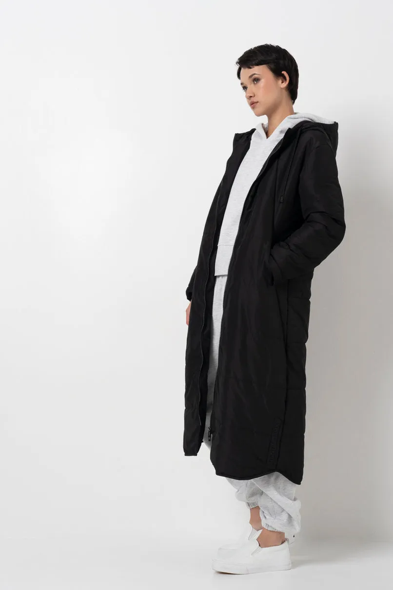 Long Puffer Jacket _ 157797 _ Black sold by Refinery product image thumbnail 2