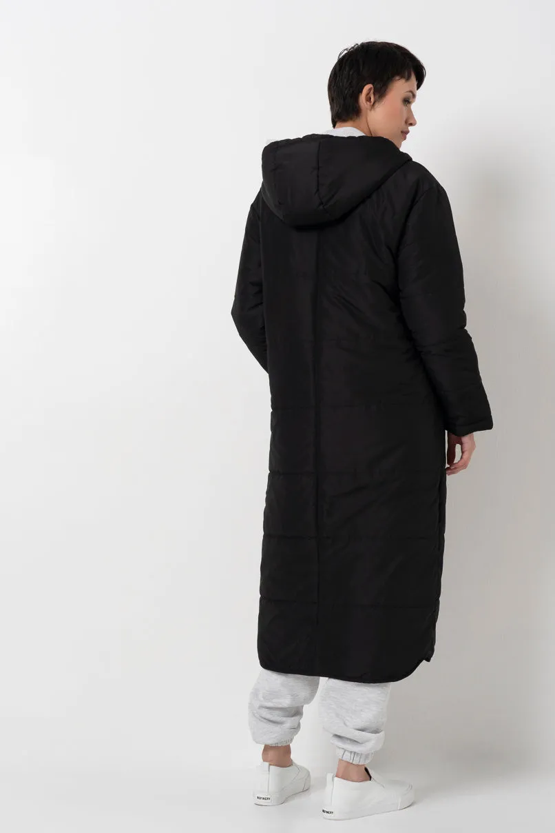 Long Puffer Jacket _ 157797 _ Black sold by Refinery product image thumbnail 3