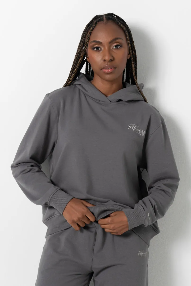 Hoodie _ 161428 _ Charcoal sold by Refinery