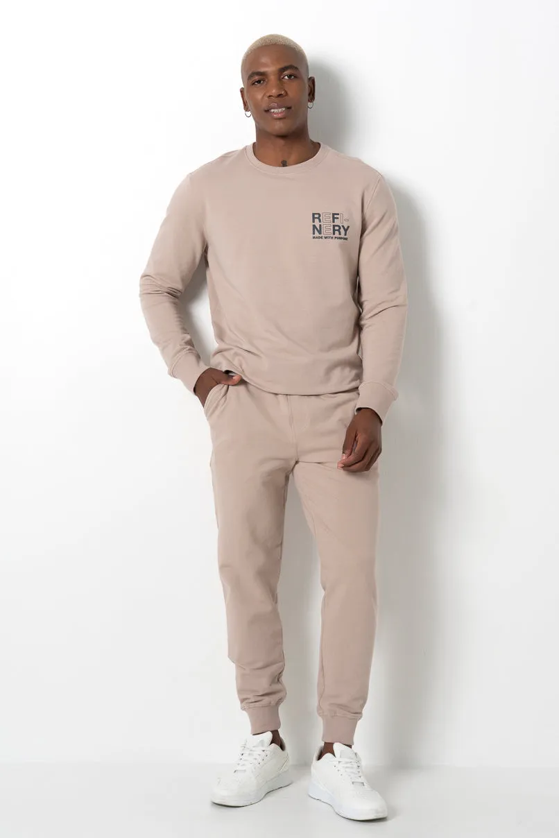 Statement Sweat Top _ 161533 _ Taupe sold by Refinery product image thumbnail 2