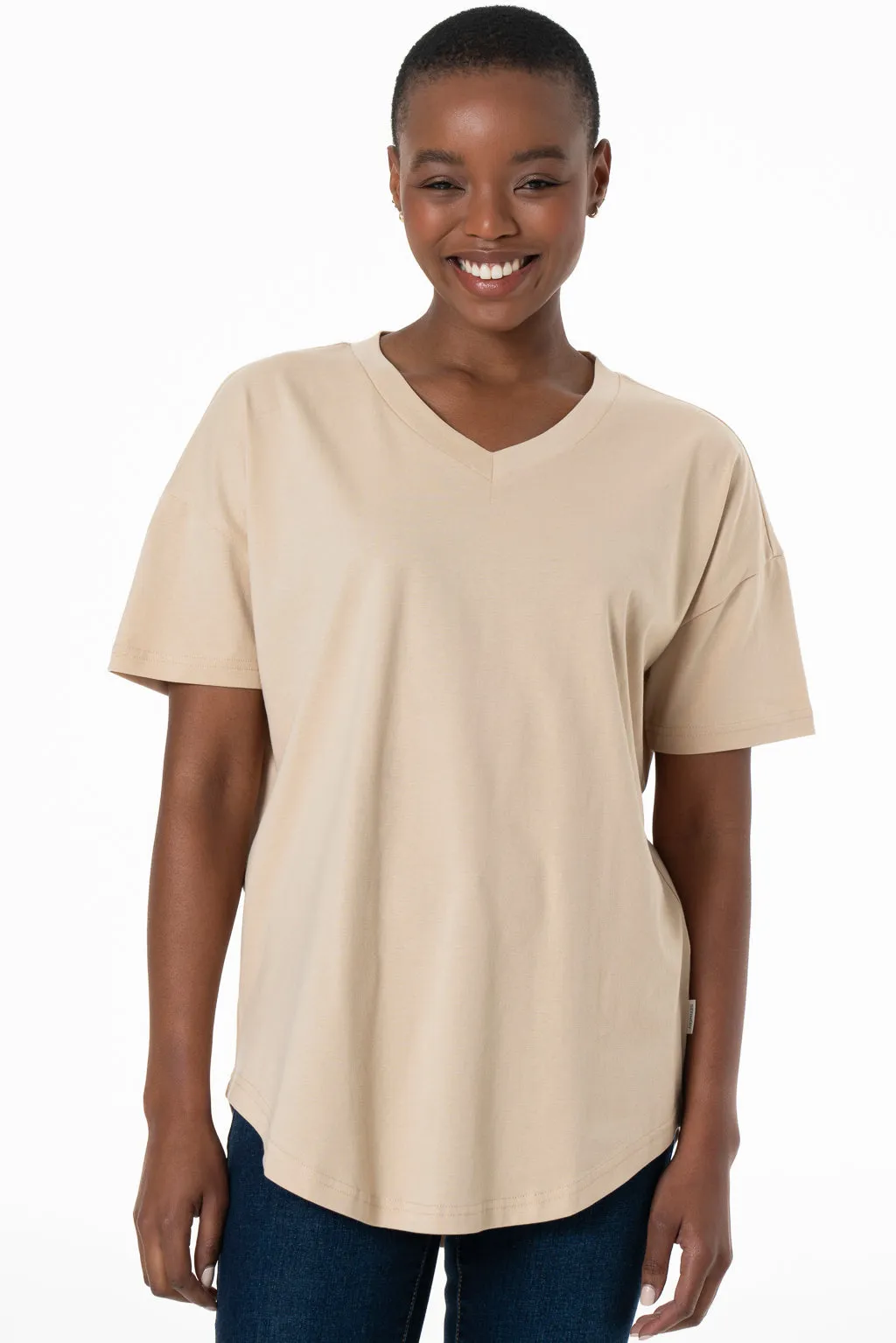 Relaxed T-Shirt _ 143242 _ Beige sold by Refinery