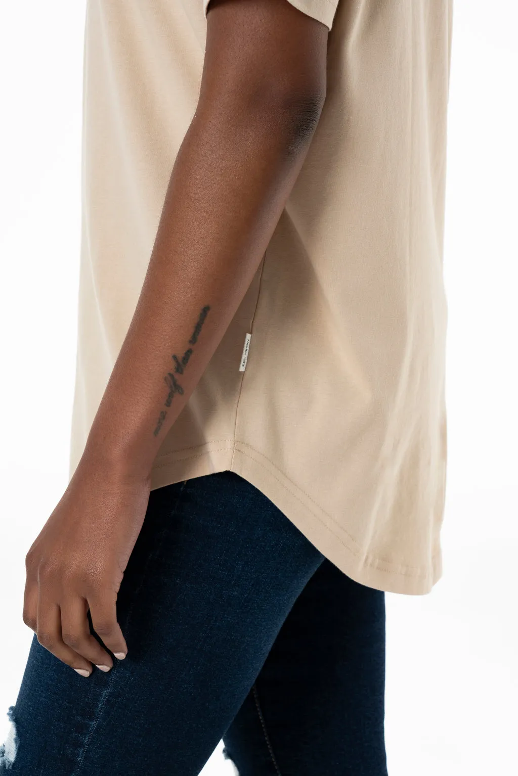 Relaxed T-Shirt _ 143242 _ Beige sold by Refinery product image thumbnail 5