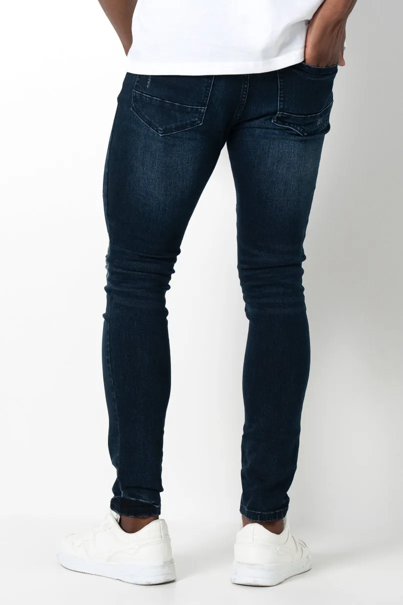RF10 Dark Wash Ripped Skinny Jeans sold by Refinery product image thumbnail 3