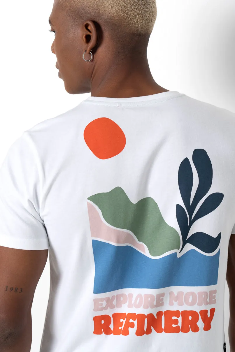 Graphic T-Shirt _ 157649 _ Optic White sold by Refinery product image thumbnail 4