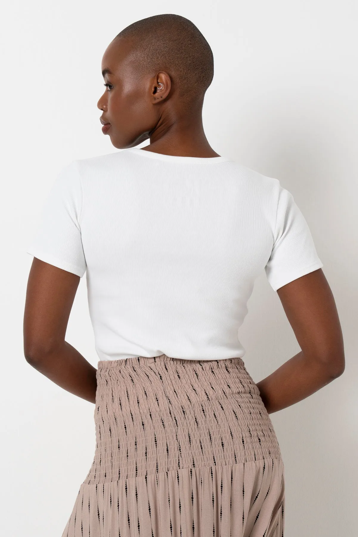 Fitted Ribbed T-Shirt sold by Refinery product image thumbnail 5