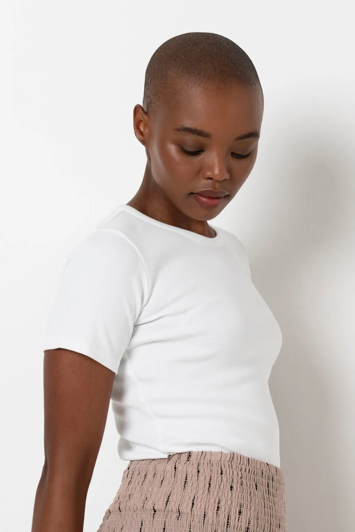 Fitted Ribbed T-Shirt sold by Refinery product image thumbnail 4