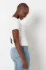 Fitted Ribbed T-Shirt White sold by Refinery