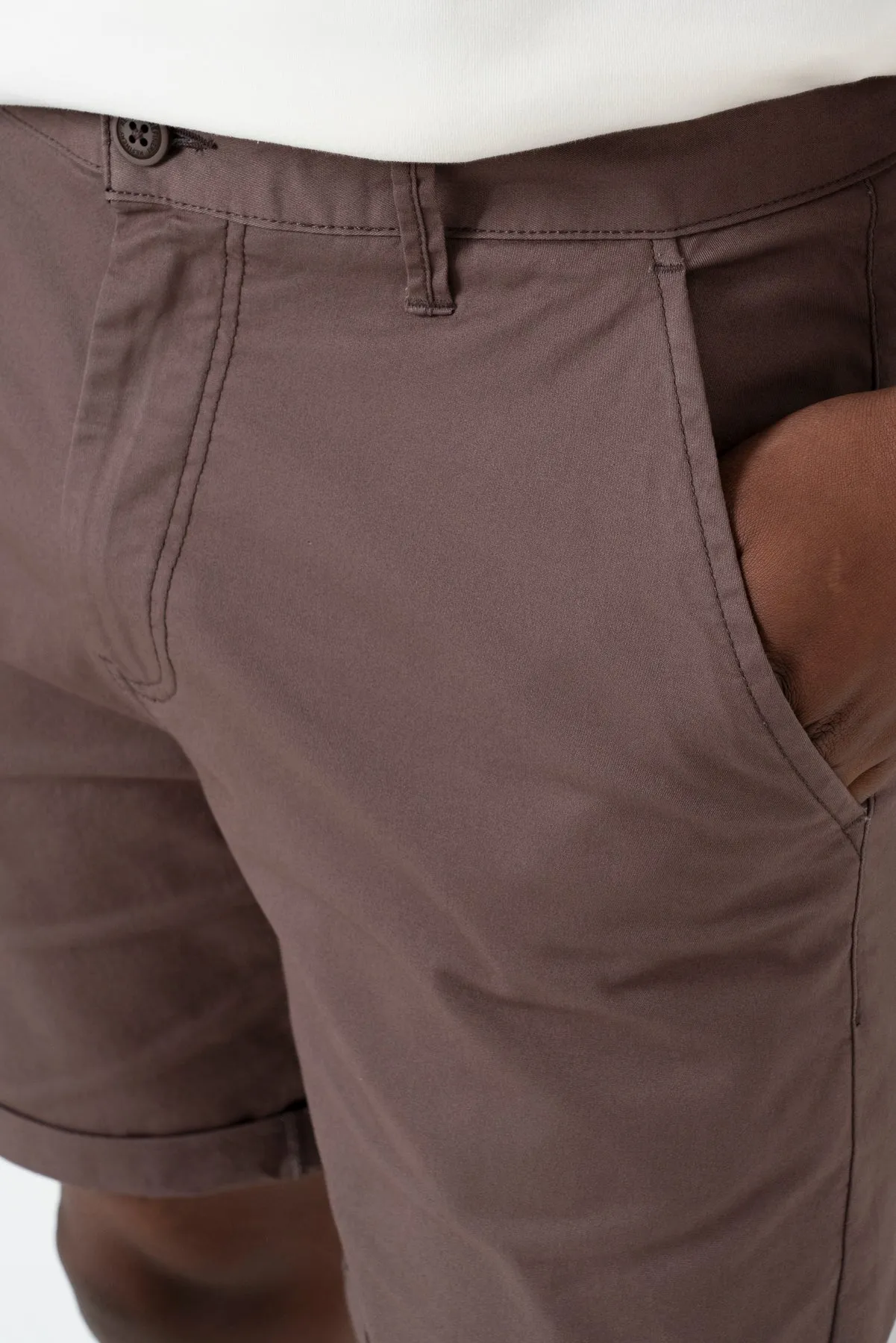 Chino Shorts - Brown sold by Refinery product image thumbnail 5