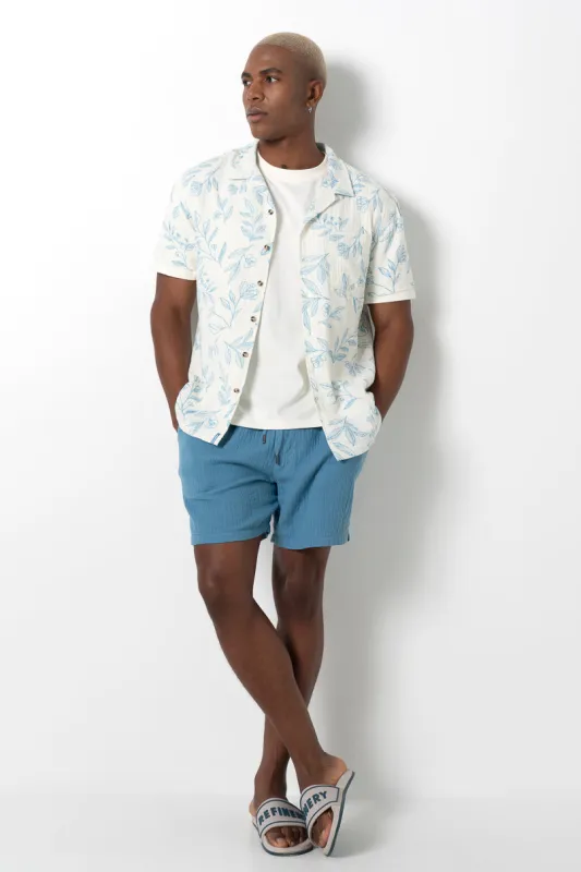 Pull On Shorts _ 161142 _ Blue sold by Refinery