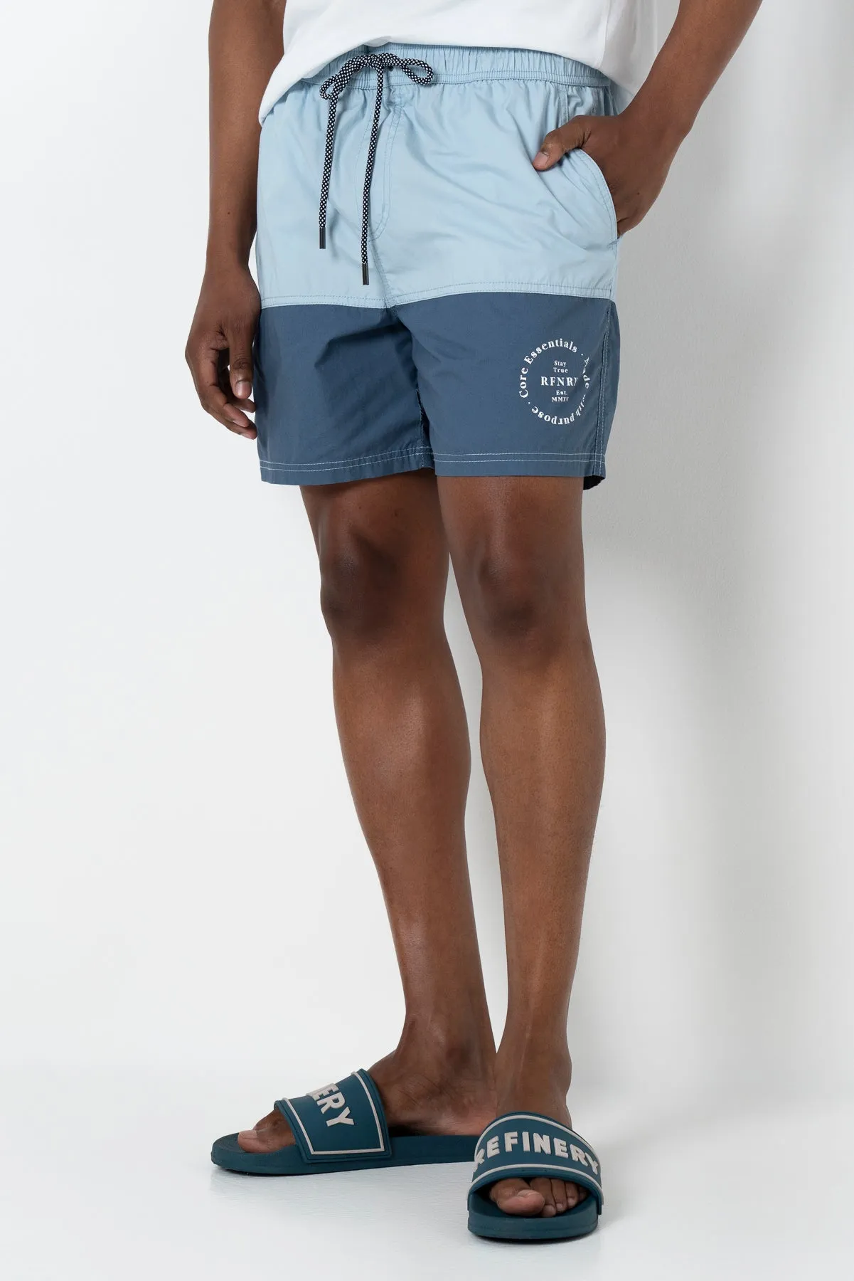 Tonal Pool Shorts sold by Refinery