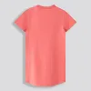 Girls T-Shirt Dress - Coral sold by Refinery