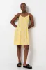 Panel Flare Dress - Yellow sold by Refinery