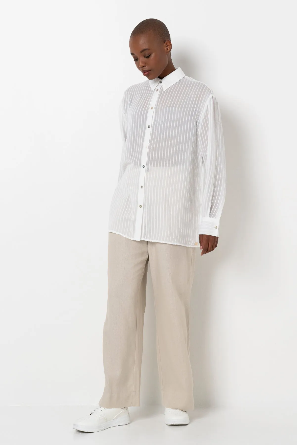 Sheer Relaxed Shirt sold by Refinery product image thumbnail 4