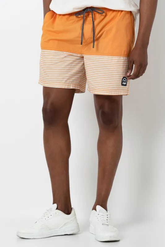 Stripe Pool Shorts sold by Refinery