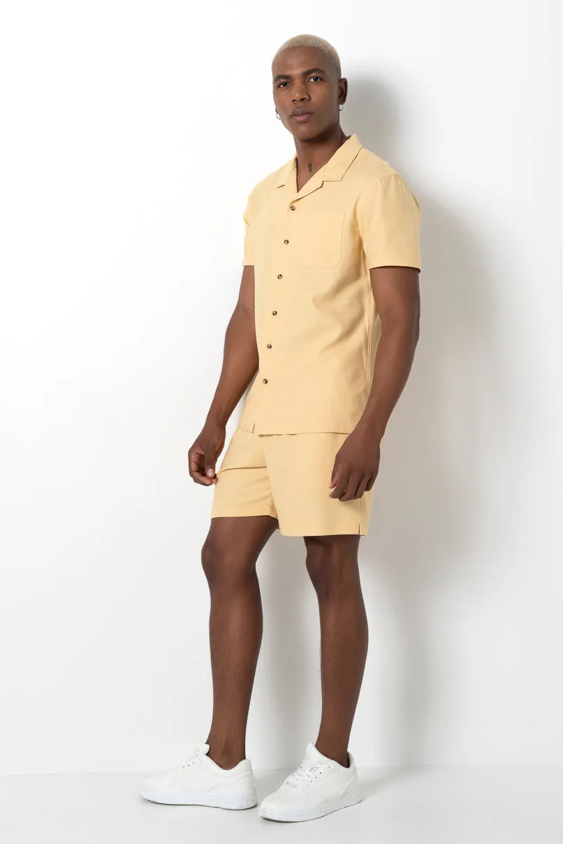 Linen Blend Shorts sold by Refinery