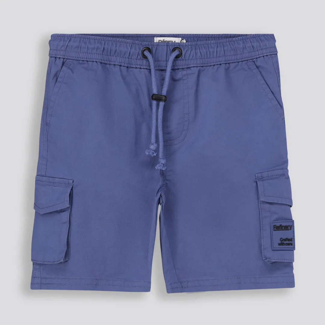 Boys Cargo Shorts Blue sold by Refinery