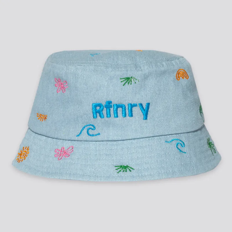 Girls Denim Bucket Hat _ 165851 _ Blue Denim sold by Refinery