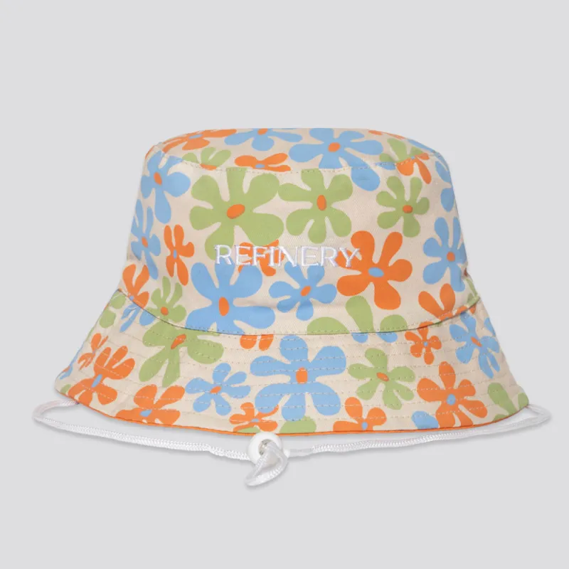 Girls Reversible Floral Bucket Hat _ 165825 _ Multi sold by Refinery