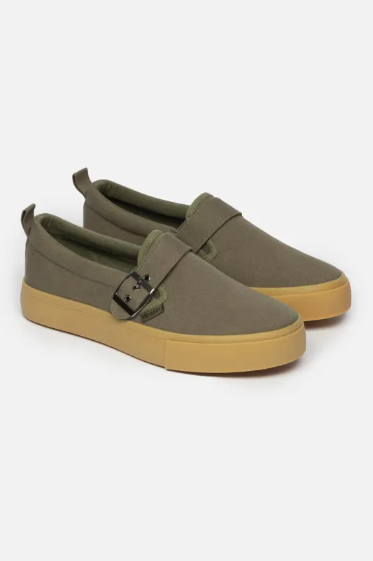 Buckle Detail Slip On _ 165502 _ Fatigue sold by Refinery