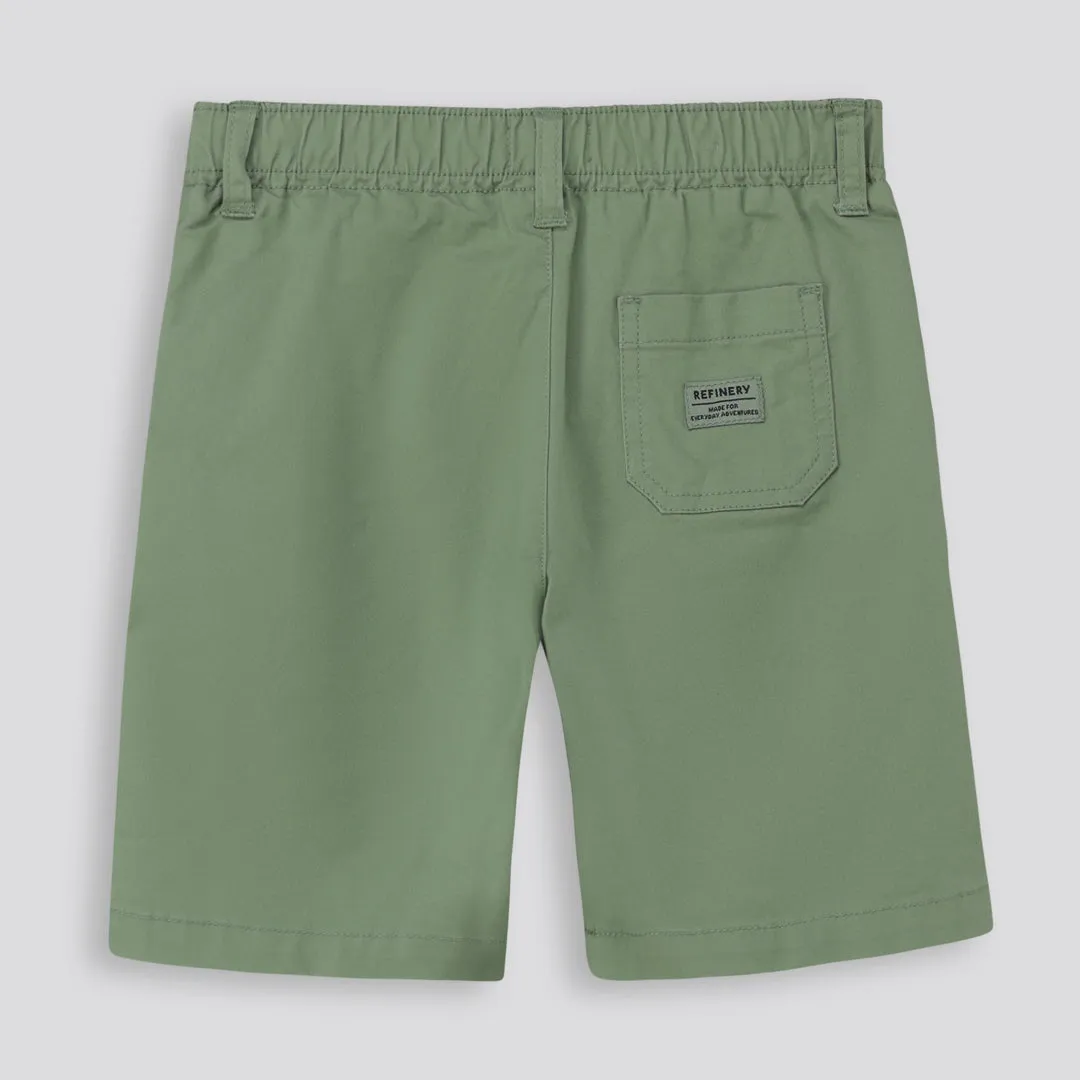 Boys Chino Shorts - Fatigue sold by Refinery product image thumbnail 2