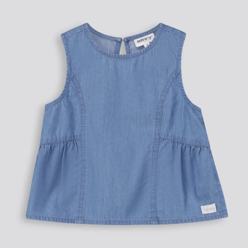 Girls Denim Tank Top sold by Refinery