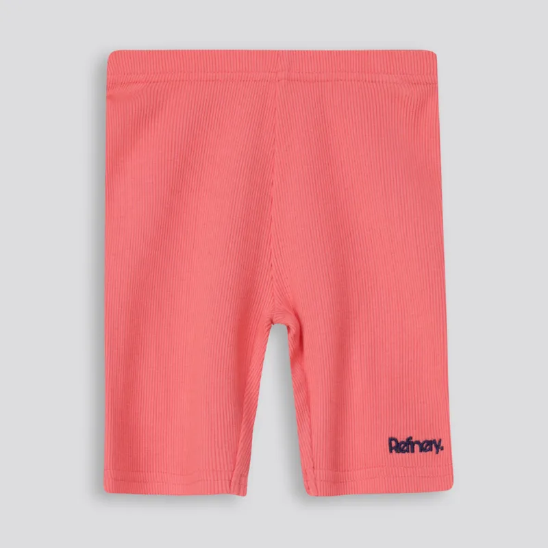 Girls Rib Cycle Shorts sold by Refinery