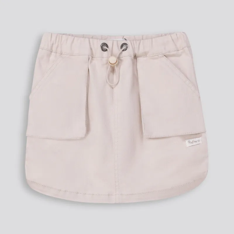 Girls Denim Skirt _ 165427 _ Ecru sold by Refinery