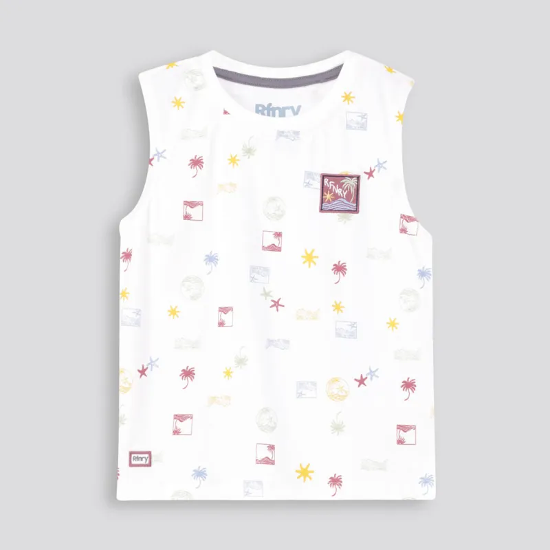 Boys Tank Tee Optic White sold by Refinery