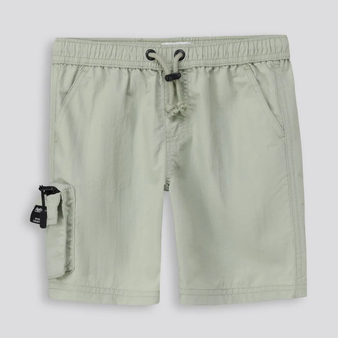 Boys Cargo Shorts Green sold by Refinery