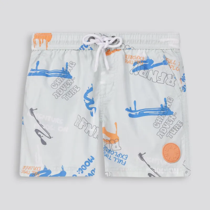 Boys Pool Shorts _ 165737 _ Aqua sold by Refinery