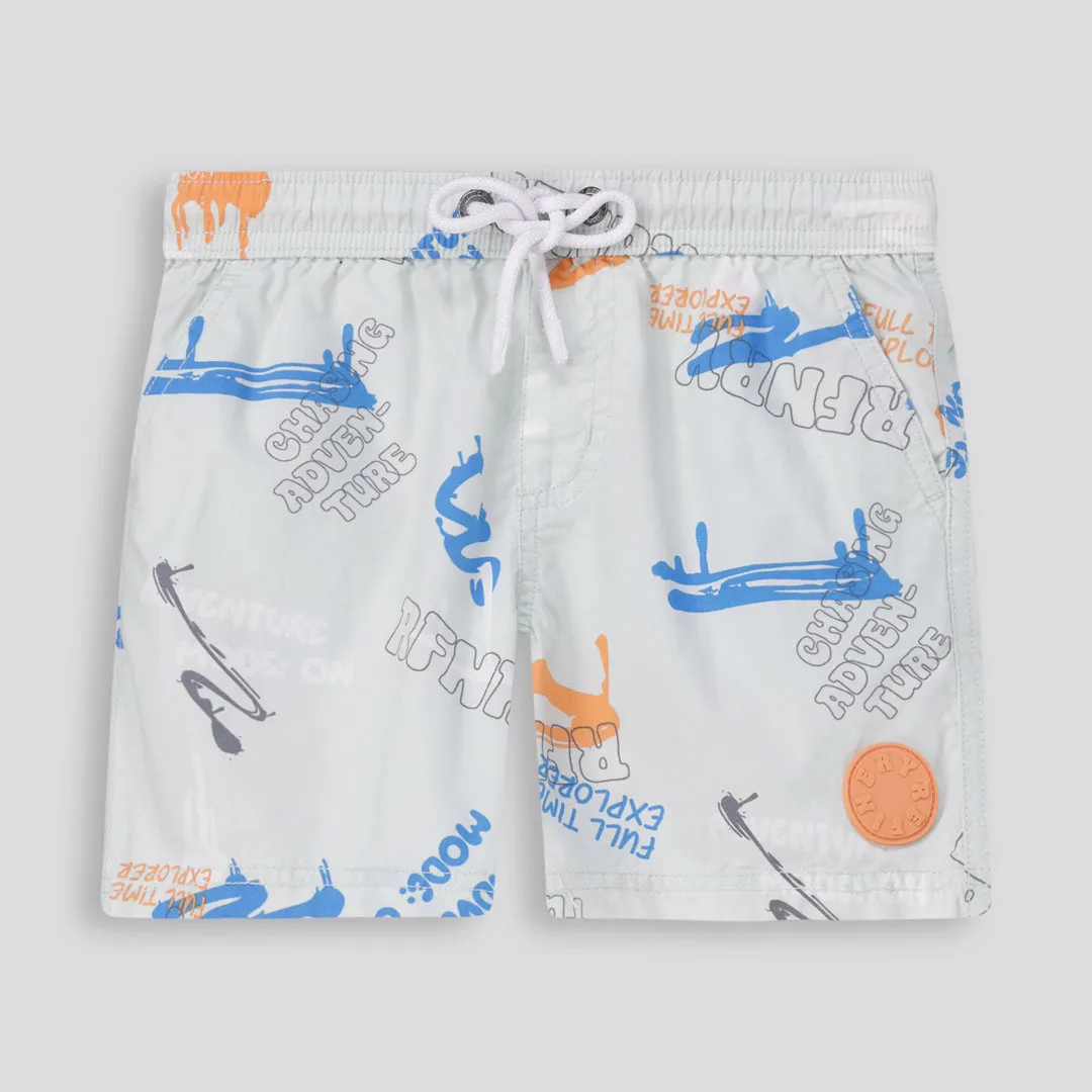 Boys Pool Shorts - Aqua sold by Refinery