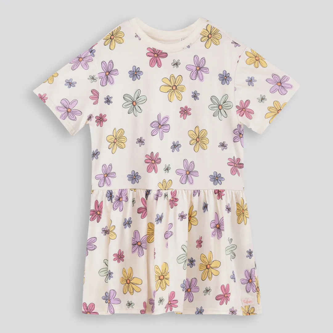 Girls Floral Drop Waist Dress sold by Refinery