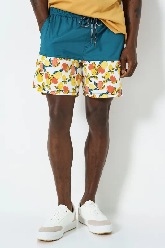 Fruit Print Pool Short sold by Refinery