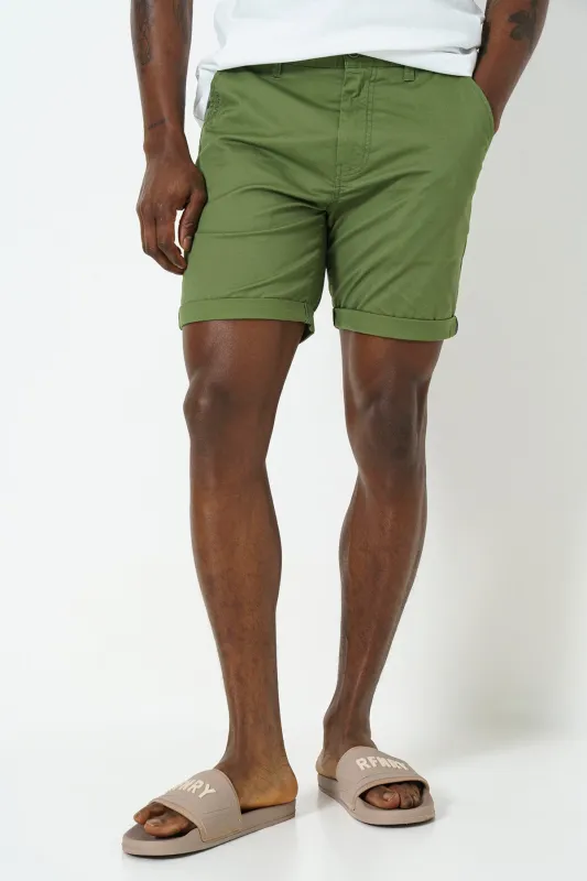 Chino Shorts - Olive sold by Refinery