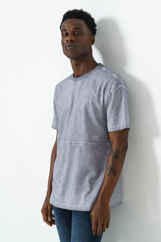 Overdyed T-Shirt - Blue sold by Refinery