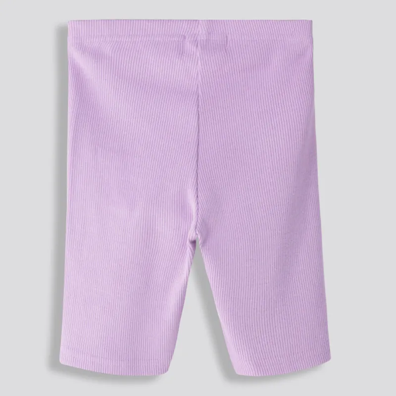 Girls Rib Cycle Short - Lilac sold by Refinery