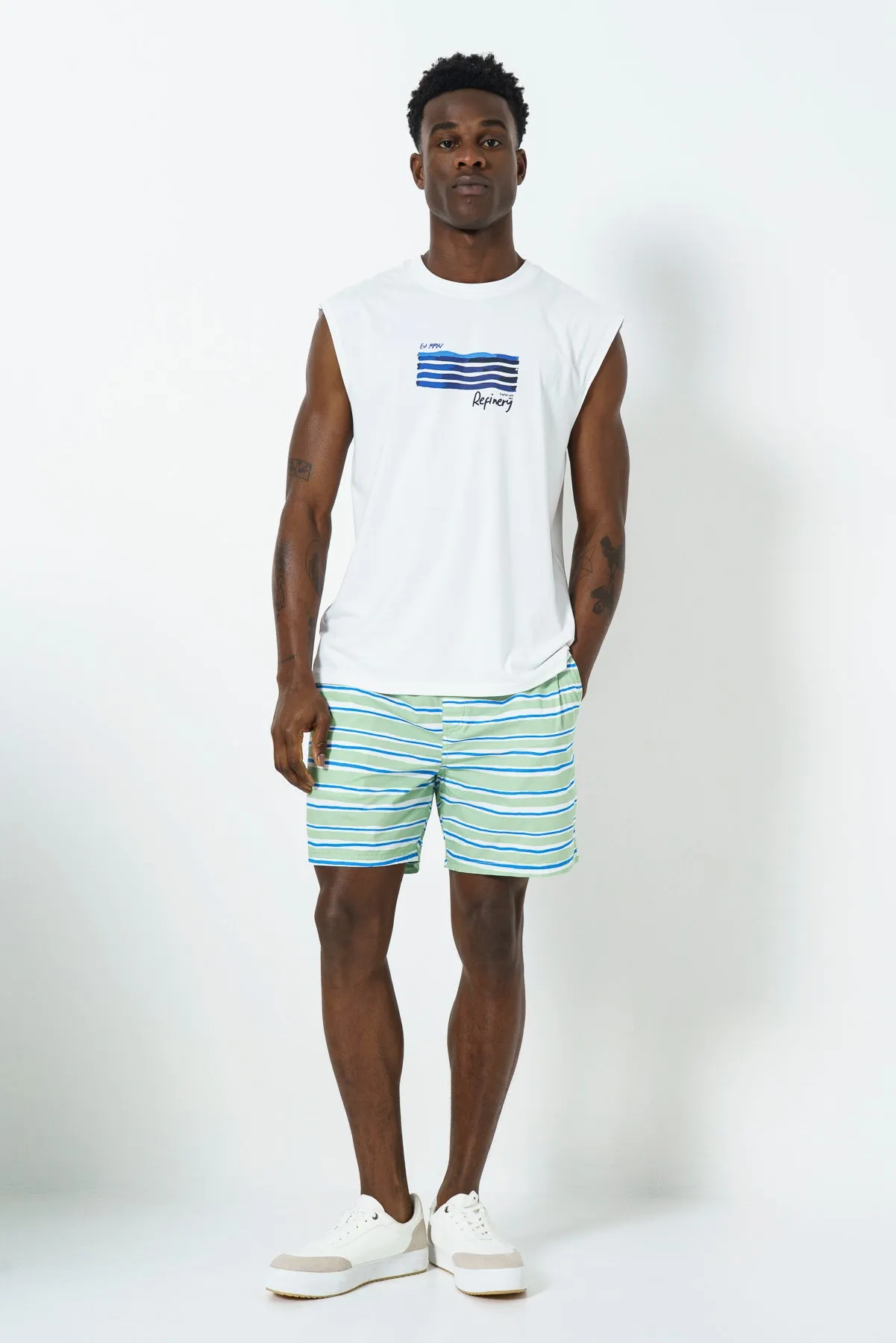 Oversized Sleeveless T-Shirt sold by Refinery product image thumbnail 3