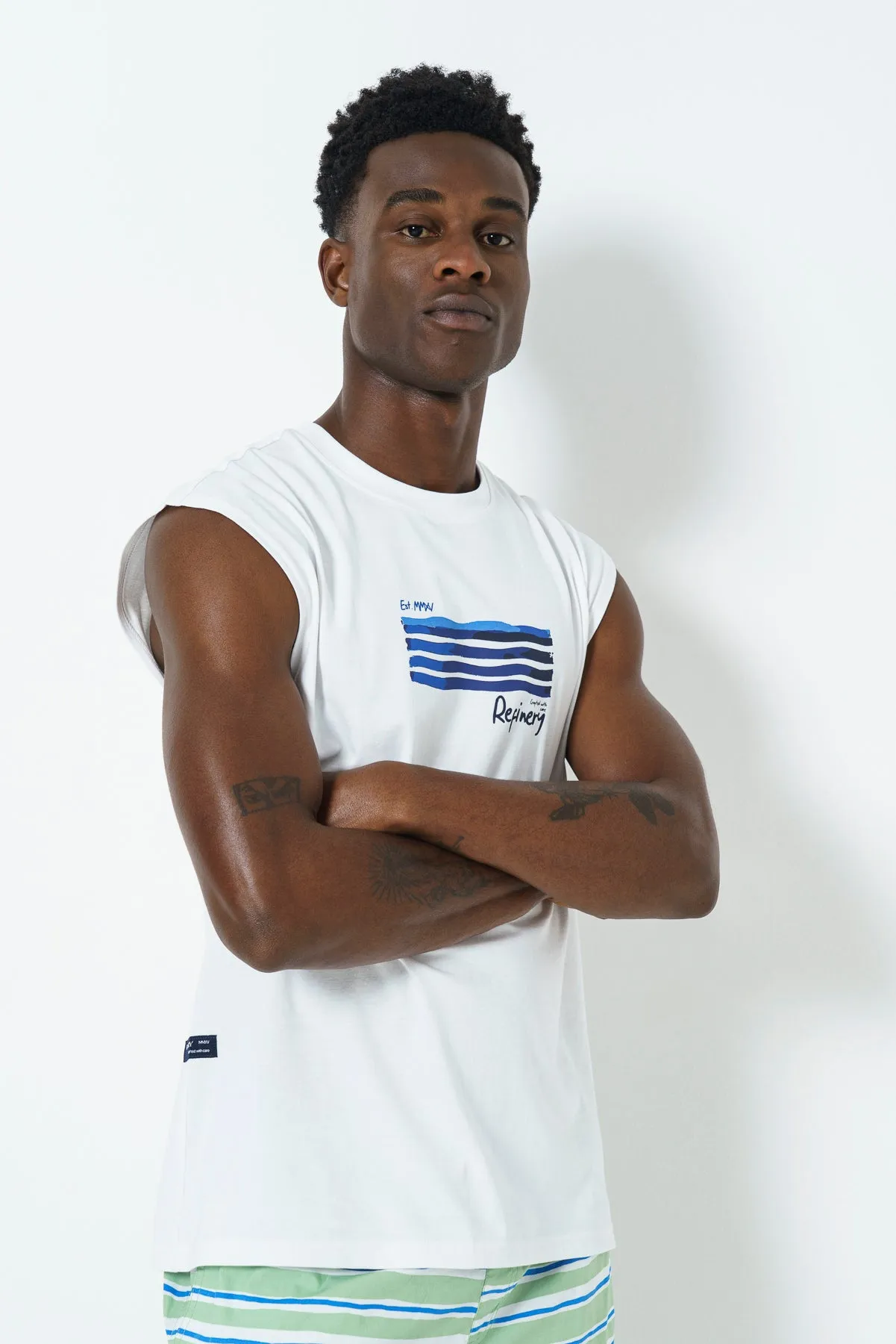 Oversized Sleeveless T-Shirt sold by Refinery product image thumbnail 2